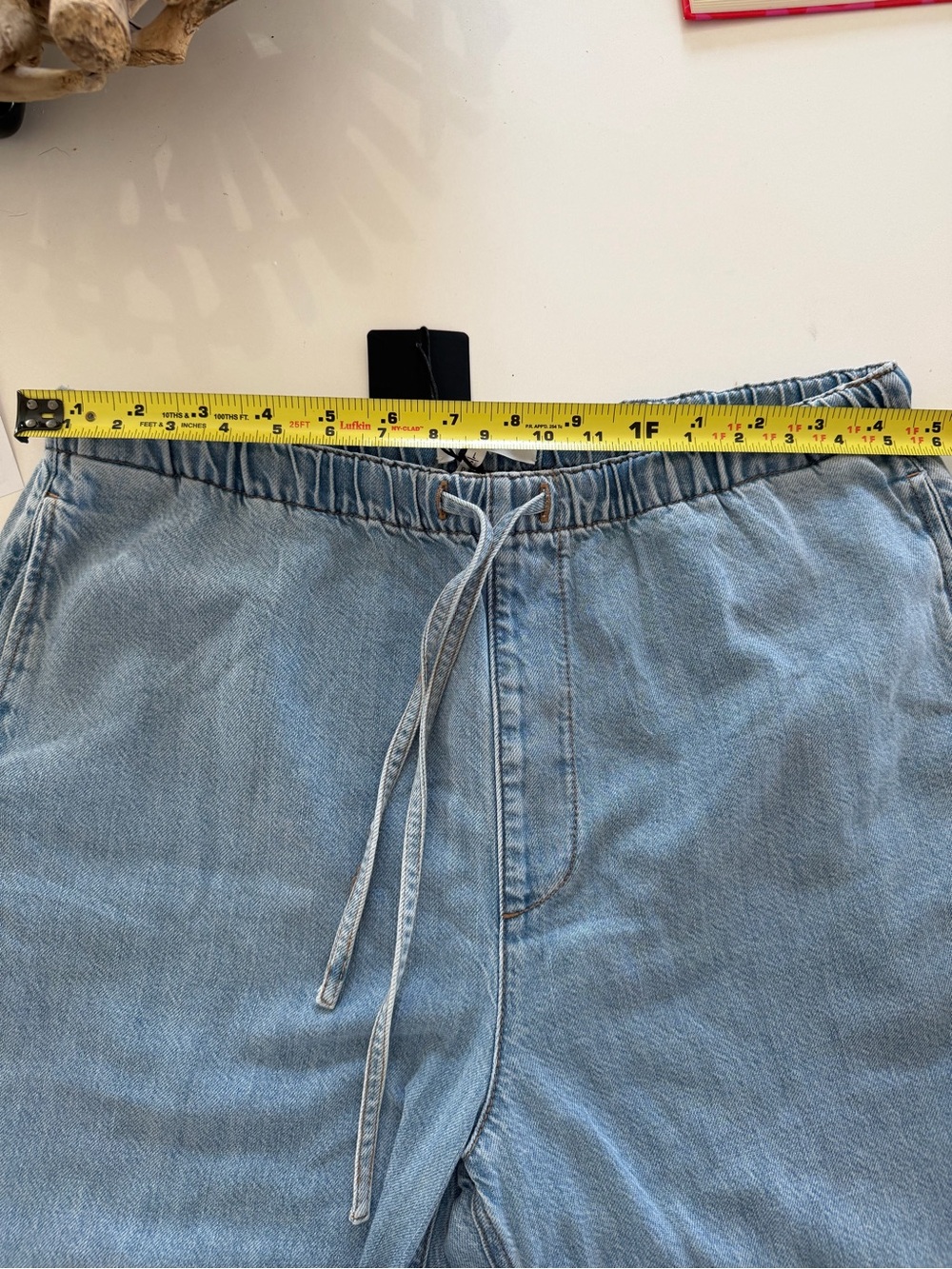 rag & bone Light Blue Relaxed Drawstring Jeans - Picture 6 of 9